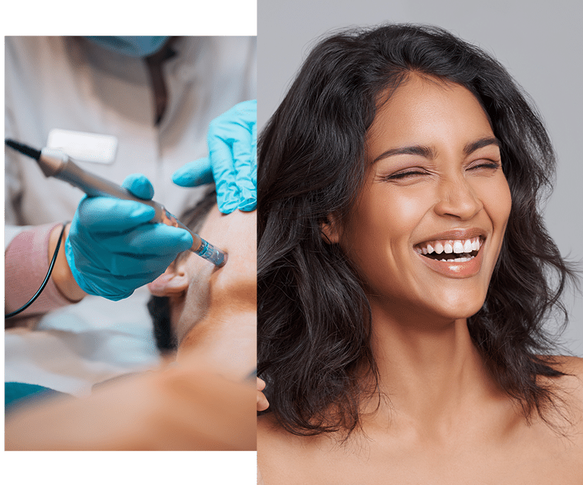 a woman smiling for the camera